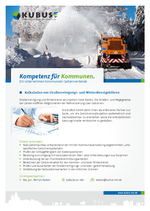 Das Bild zeigt das Produktblatt "Kalkulation von Gebühren für Straßenreinigung und Winterdienst" mit Ansprechpartnern des Büros Schwerin.